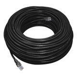 Cabo De Rede Utp Furukawa Montado Preto Rj45 Cat6 10 Metros