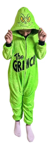 Pijama Mameluco De The Grinch Para Niño,niña | Meses sin interés