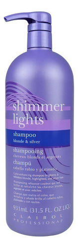 Shampoo Shimmer  Matizador Azul Violeta Morado Platina 931ml