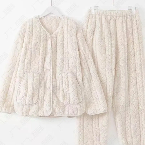 Traje Polar De Coral Salmy, Grueso, Resistente Al Frío