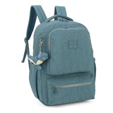 Mochila De Costas Juvenil Notebook Clinkle Up4you Chaveiro Cor Azul