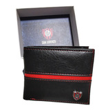  Billetera De San Lorenzo 100% Original Cuero Pu - Licencia