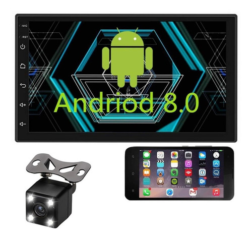 Auto Estereo Wifi Mirror Link Para Android Y Ios Bluetooth Gps Pantalla Táctil 7 Pulgadas 2 Doble Din
