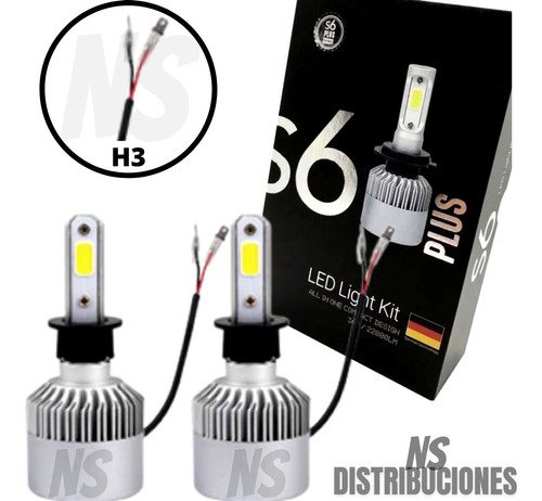 Kit Cree Led S6 Hd 44000 Lm H1 H3 H4 H7 H11 H16 H27 Nuevo!