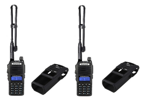 8w Dos Radios Baofeng Uv-82 Hp + 2 Antena Tactica 48 Cms