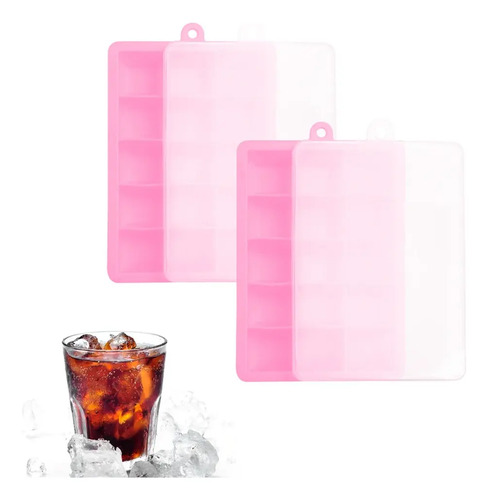 Set 2 Charolas Hielo Grande Cubos De Hielo 15 Cubos De Hielo