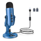 Zealsound Micrófono Usb, Micrófono Condensador Para Juego.