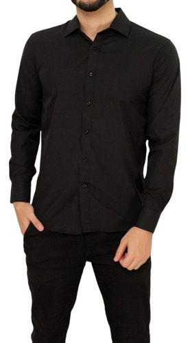 Camisa Social Masculina Acetinada - Premium