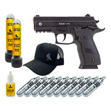 Pistola Pressão P226 4.5 + Boné Trucker + Esferas Aço + Co2