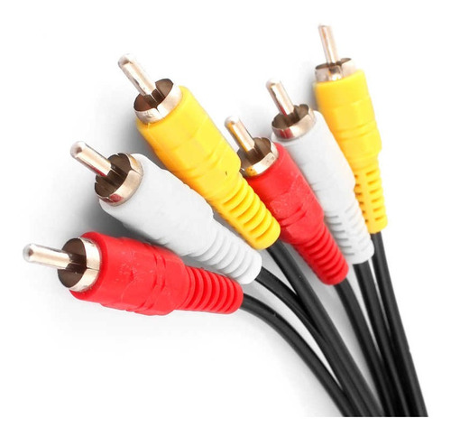 Cable 3 Rca A 3 Rca /1,5 Mts(rojo,blanco,amarillo) Vte Lopez