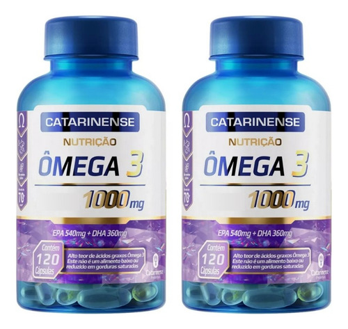 Ômega 3 Catarinense 1000mg Original ( Kit 2x120 Caps )