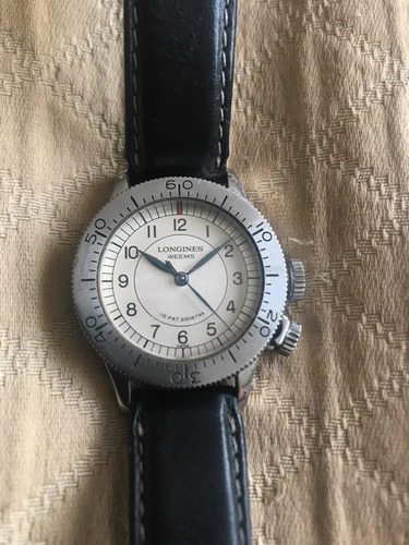 Longines Weems Cuerda Lindbergh Pilot Ltd Acero Antiquejex