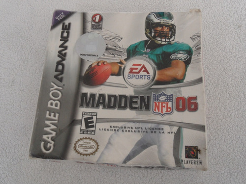 Nintendo Game Boy Advance Madden Nfl 06 Sellado