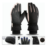 Guantes Cuero Térmicos Impermeables Touch Para Moto/bici