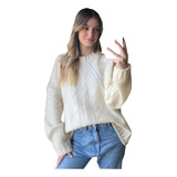 Sweater Maxi Mujer Buzo Amplio Pulover Hoddies Poleron Buso