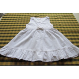 Vestido De Corderoy, Color Blanco, Para Nena De 3 Años, Marc