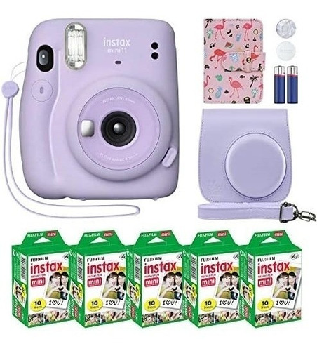 Fujifilm Instax Mini 11 Camera Lila Purple + 50 Film