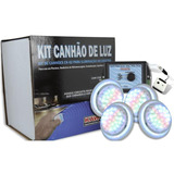 Kit C/04 Canhões Ck-6221 Rgb Encaixe C/fonte E Cntrl Rem Aço