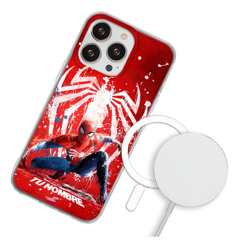 Funda Para iPhone Magsafe Spiderman Personalizado