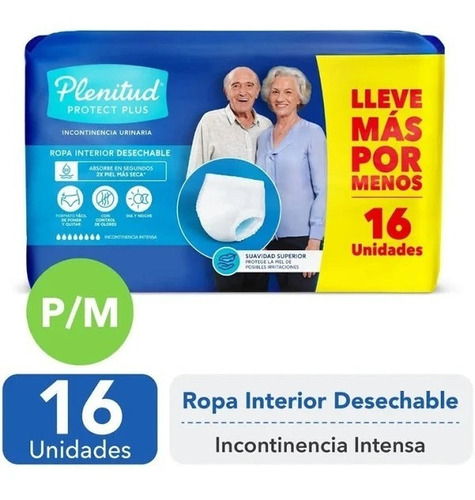 Calzón Adulto Plenitud Protect Plus P/m 1 Pqt