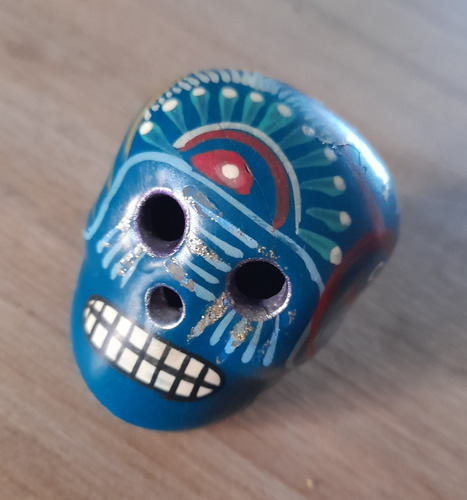 Calavera Mexicana De Cerámica (6cm X 5cm X 4cm) 2200$