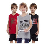 Kit 10 Camiseta Regata Masculina Juvenil Meninos Atacado
