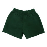 Short Colegial Gabardina Verde Talles 2 Al 16 