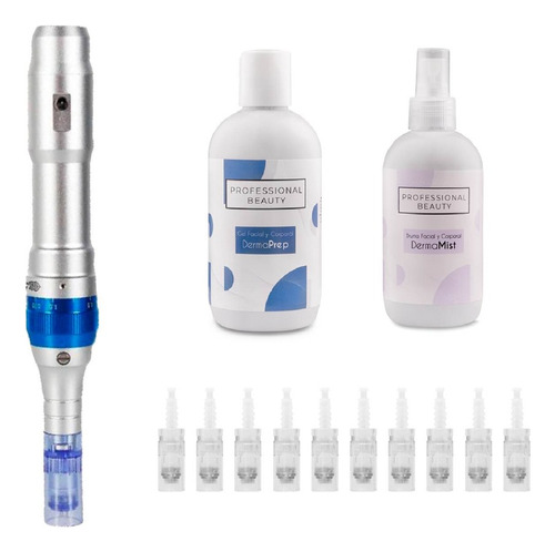 Kit Dr Pen A6 Inalámbrico + Pre Y Post Treatment + 10 Agujas