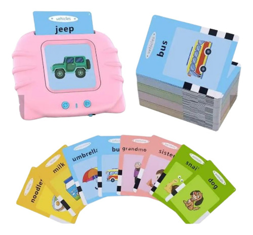 Lector Tarjetas Interactivas Inglés Español Didáctico