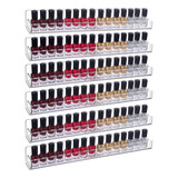 Justsoso 6 Unids/set Estante De Esmalte De Uñas Acrílico Mon