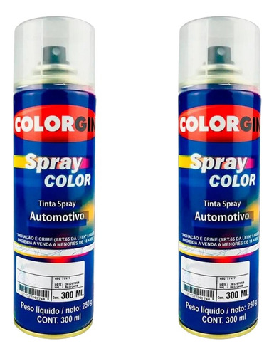 Tinta Automotiva Spray Preto Perolizado Honda + Verniz 300ml