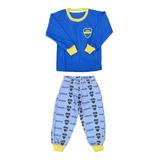 Pijama Algodón Manga Larga Fútbol Boca