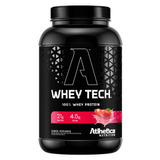 Whey Tech 100% Blend Protein 900g Atlhetica Nutrition Sabor Morango