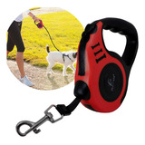 Slim Company Mas.04.5m Correa Retractil 5m Para Perros Chicos Y Medianos Resistente Color Rojo