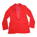 Blazer Mujer Saco Sastrero Forrado Entallado Dama Colores