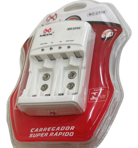 Carregador Super Potente Rapido P/aa/aaa/9v Auto Stop Bivolt