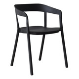 Silla Allen Para Exterior Uv Copolímero Diseño Moderno Negro