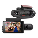 Camara Dvr Doble Lente Para Carro Full Hd Sensor Choque Gps