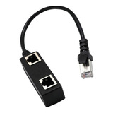 Lan Etherner Rj45 De 33 Cm, 1 Macho A 2 Hembra Doble M/f