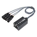 Divisor Dmx De Rede De Cabo De Áudio Masculino Rj45 Para Xlr