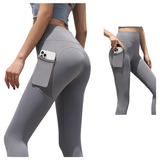 Calzas Deportiva Mujer Leggings Bolsillos Laterales