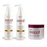 Kit Shock3 500ml + Blindagem Regeneradora 500gr - Nutra Hair