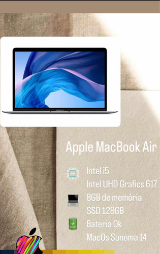 Notebook Apple Macbook Air 2019 Retina A1932 8gb Ssd 128gb