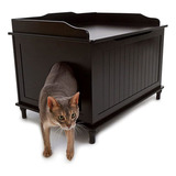 Caja De Arena Para Gatos De Diseño Recinto En Negro: Muebles