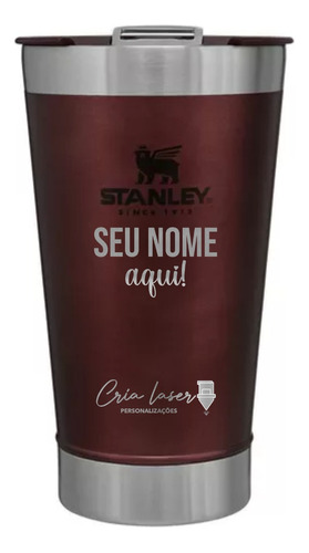 Copo Térmico Stanley Personalizado Com Nome E Logo Promoção 