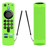 Funda Compatible Con Amazon Fire Tv Alexa Voz Azul Color Verde Claro