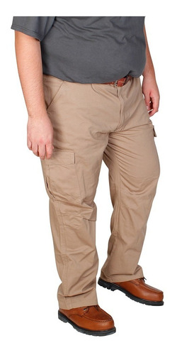 Tallas Grandes Jayson Pantalón Gabardina Cargo Poliester 56