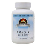 Source Naturals Gaba Calm Mente Tranquila 120 Pastillas Sabor Sin Sabor