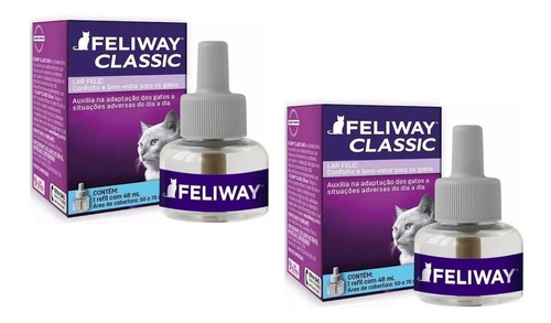 2 Feliway Classic Refil 48ml - Promoção - Envio Imediato