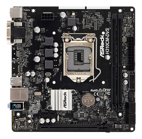 Asrock H310cm-dvs S1151 Placa Base Intel H310 Max32gb Ddr...